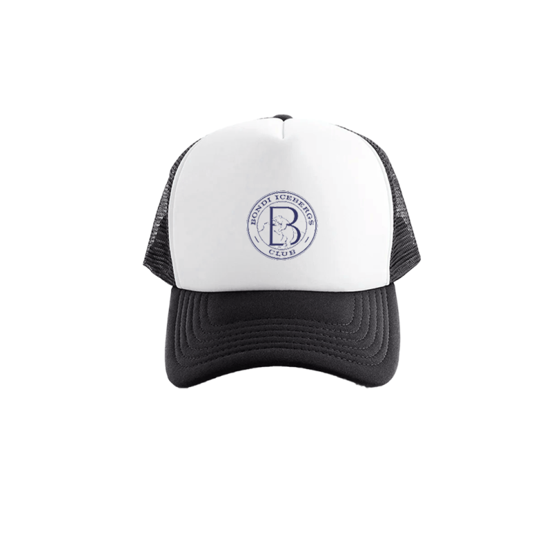 trucker hat navy_white - front